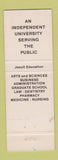 Matchbook Cover - Creighton University Omaha NE