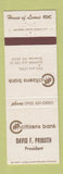 Matchbook Cover - Citizens Bank Shawnee KS David Priboth