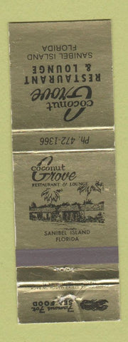 Matchbook Cover - Coconut Grove Restaurant Sanibel Island FL