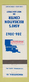 Matchbook Cover - Ashe's Recreation Center Ponchatoula LA