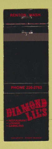 Matchbook Cover - Diamond Lil's Restaurant Renton WA