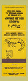 Matchbook Cover - Paul's Famous Boiled Shrimp Tarpon Springs FL
