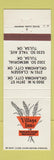 Matchbook Cover - Village Inn Oklahoma City Tulsa OK