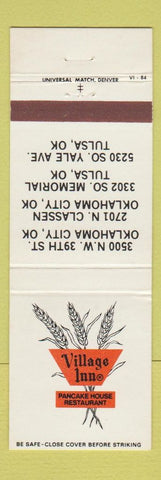 Matchbook Cover - Village Inn Oklahoma City Tulsa OK