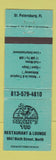 Matchbook Cover - Beachy's Too Restaurant St Petersburg FL WEAR
