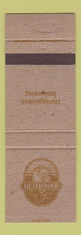Matchbook Cover - Heathwood Inns