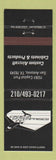 Matchbook Cover - Cadena Enterprises Aircraft Cabinets San Antonio TX