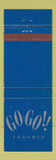 Matchbook Cover - Go Go! Toronto ON