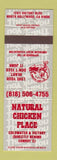 Matchbook Cover - Natural Chicken Place North Hollywood CA