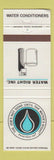 Matchbook Cover - Water Right Water Conditioners Appleton WI