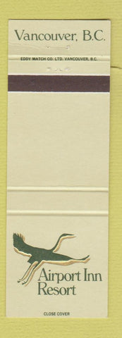 Matchbook Cover - Airport Inn Resort Vancouver BC