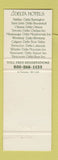 Matchbook Cover - Airport Inn Resort Vancouver BC