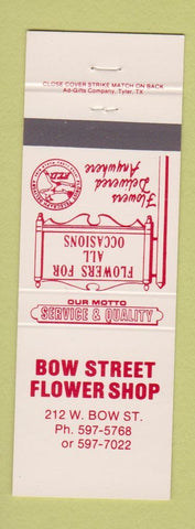 Matchbook Cover - Bow Street Flower Shop