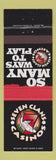 Matchbook Cover - Seven Clans Casino Thief River Falls Warroad Red Lake MN?