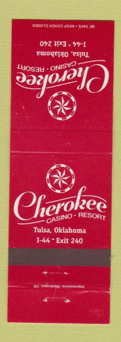 Matchbook Cover - Cherokee Casino Resort Tulsa OK