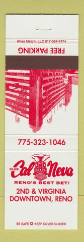Matchbook Cover - Club Cal Neva Casino Reno NV