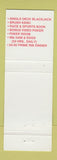 Matchbook Cover - Club Cal Neva Casino Reno NV