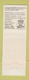 Matchbook Cover - Comstock Hotel Casino Best Western Reno NV