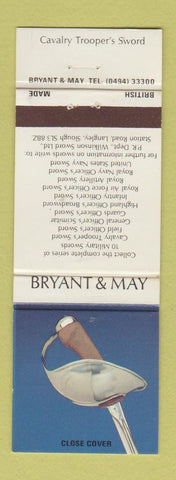 Matchbook Cover - Bryant and May Cavalry Troop's Sword UK England