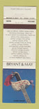 Matchbook Cover - Bryant and May Field Officer's Sword UK England