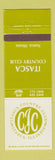 Matchbook Cover - Itasca Country Club IL