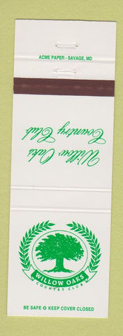 Matchbook Cover - Willow Oaks Country Club