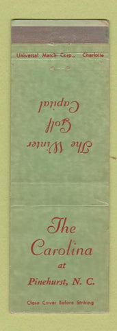 Matchbook Cover - The Carolina Pinehurst NC