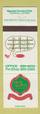 Matchbook Cover - Bayview Country Club Thornhill ON 25th