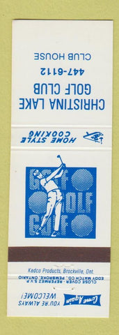 Matchbook Cover - Christina Lake Golf Club