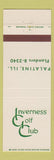 Matchbook Cover - Inverness Golf Club Palatine IL