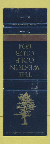 Matchbook Cover - Weston Golf Club WEAR