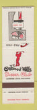 Matchbook Cover - Oakwood Hills Supper Club Golf Combined Locks WI