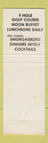 Matchbook Cover - Oakwood Hills Supper Club Golf Combined Locks WI