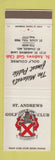 Matchbook Cover - St Andrews Golf Club St Charles MO