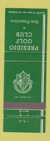 Matchbook Cover - Presidio Golf Club San Francisco CA