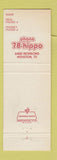 Matchbook Cover - Hippo Party Animal Houston TX