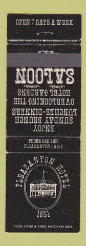 Matchbook Cover - Pleasanton Hotel CA WEAR