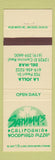 Matchbook Cover - Sammy's Pizza Del Mar La Jolla CA