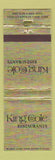 Matchbook Cover - King Cole Restaurants Indianapolis IN Dayton