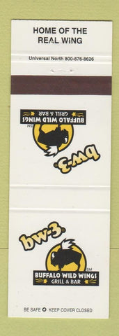 Matchbook Cover - Buffalo Wild Wings BW3 Chicken Wings