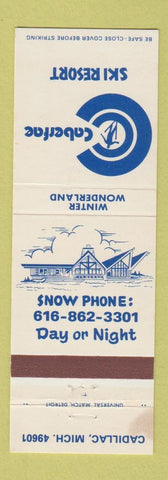 Matchbook Cover - Caberfae Ski Resort Cadillac MI WEAR