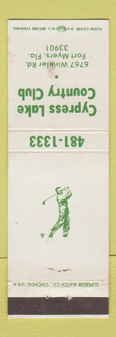 Matchbook Cover - Cypress Lake Country Club Fort Myers FL WEAR