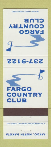 Matchbook Cover - Fargo Country Club ND