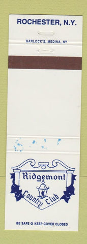 Matchbook Cover - Ridgemont Country Club Rochester NY WEAR