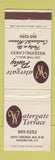 Matchbook Cover - Watergate Terrace Washington DC WEAR
