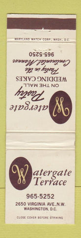 Matchbook Cover - Watergate Terrace Washington DC WEAR
