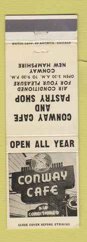 Matchbook Cover - Conway Cafe Pastry Shop Conway NH