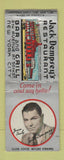 Matchbook Cover - Jack Dempsey's Restaurant New York City Boxer BOBTAIL