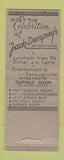 Matchbook Cover - Jack Dempsey's Restaurant New York City Boxer BOBTAIL