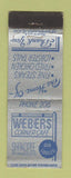 Matchbook Cover - Webers Corner Cafe Shakopee MN